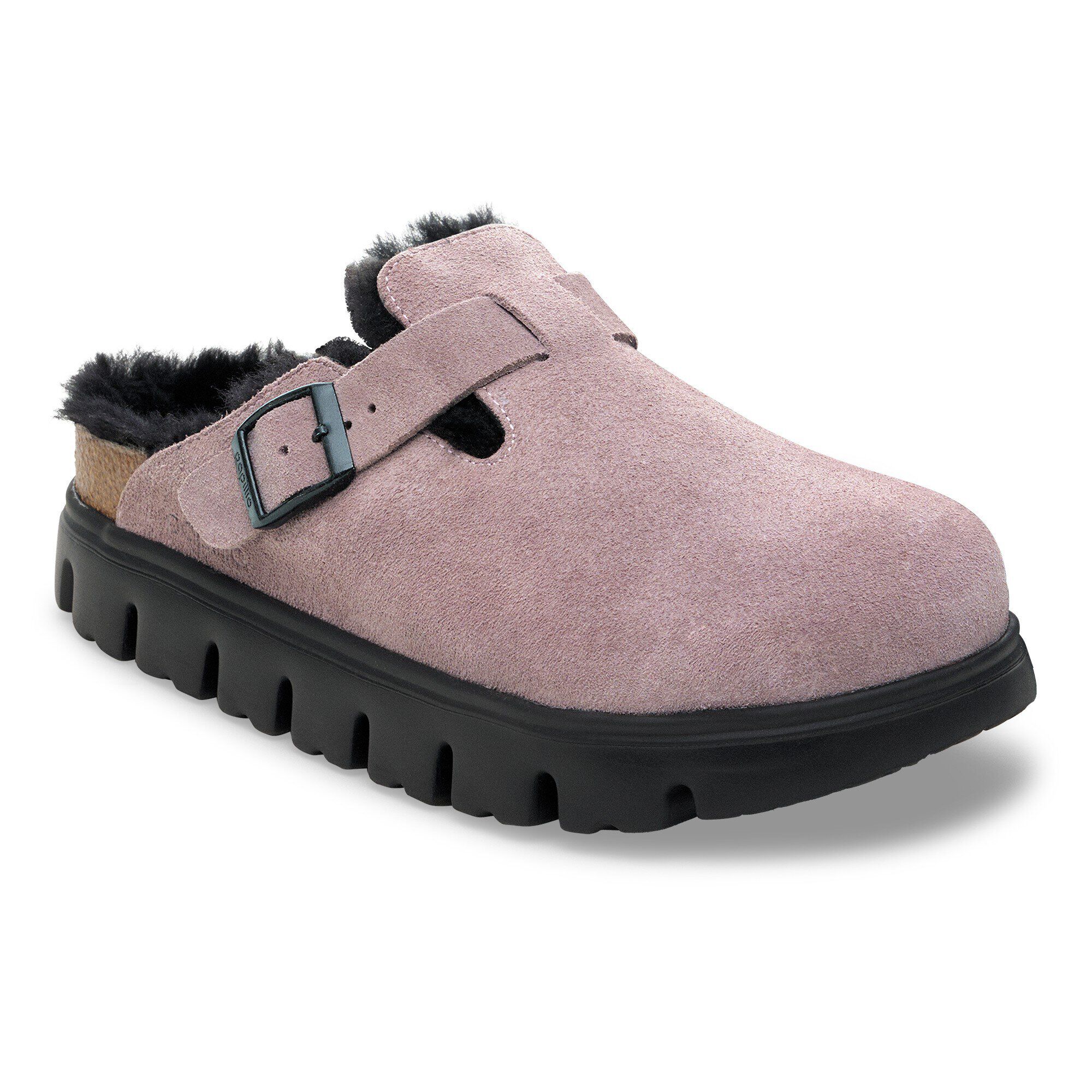 Boston Chunky Shearling Suede Leather Faded Purple - Main image