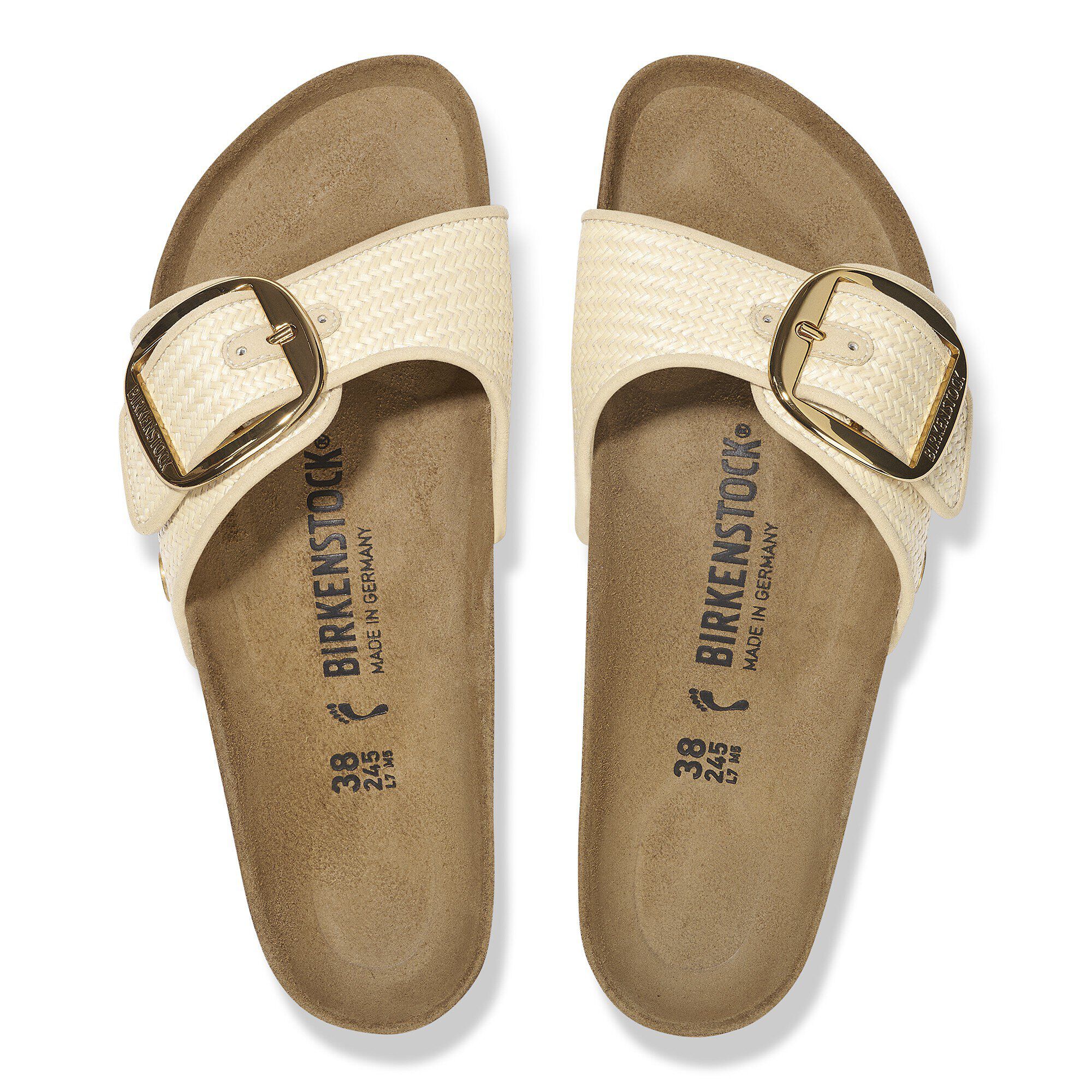 Madrid Big Buckle Raffia Textile - View 2
