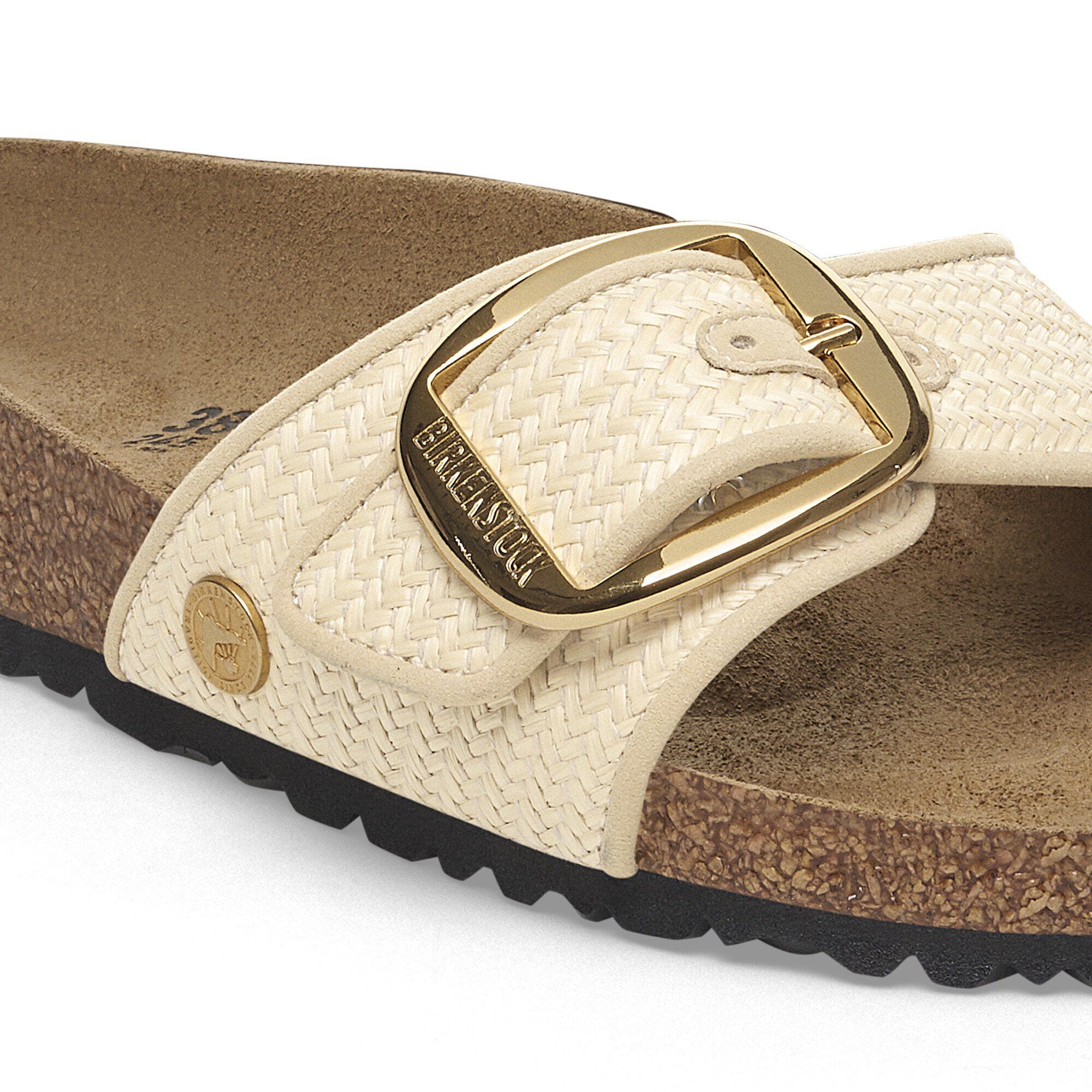 Madrid Big Buckle Raffia Textile - View 4