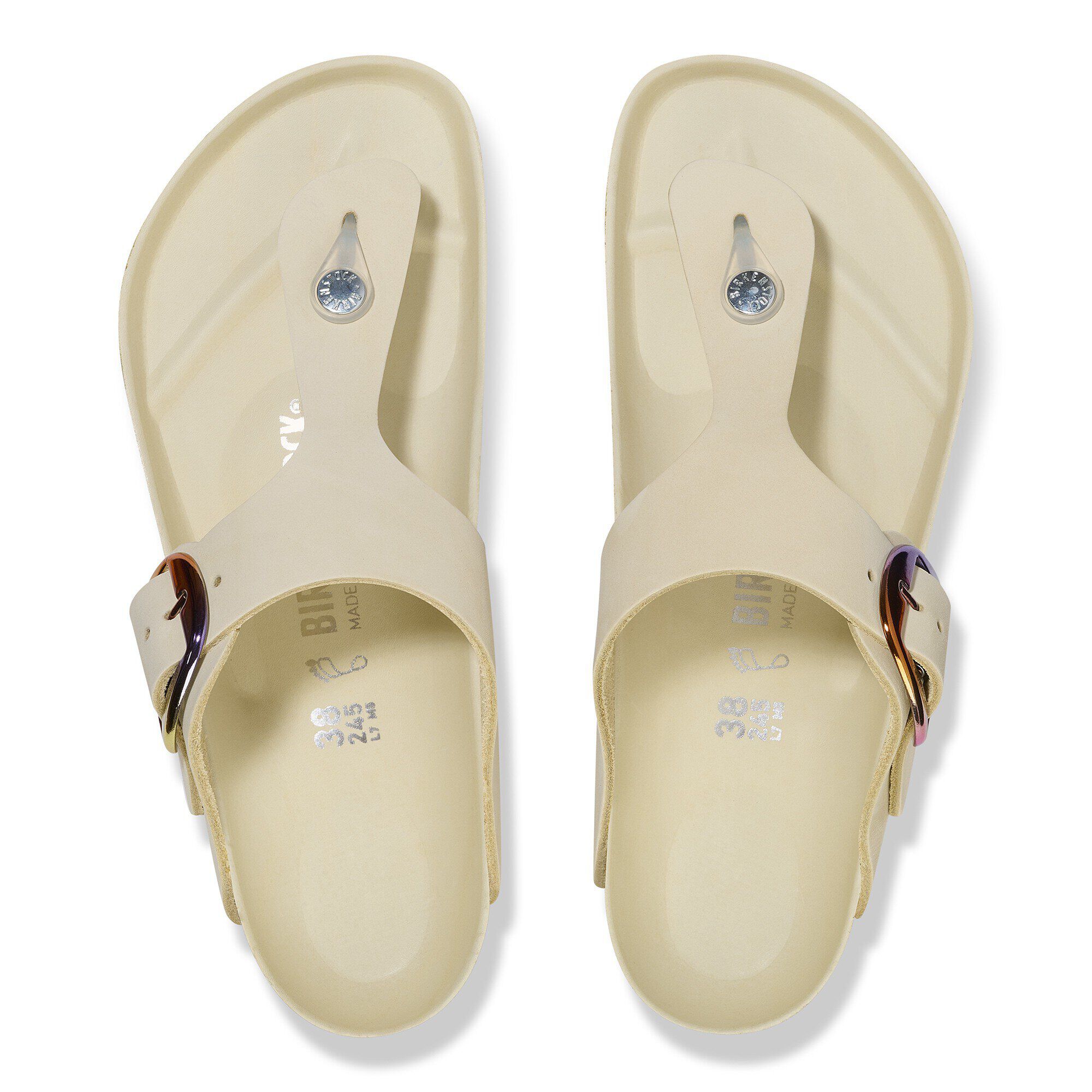 Gizeh Big Buckle Natural Leather Nubuck - View 2