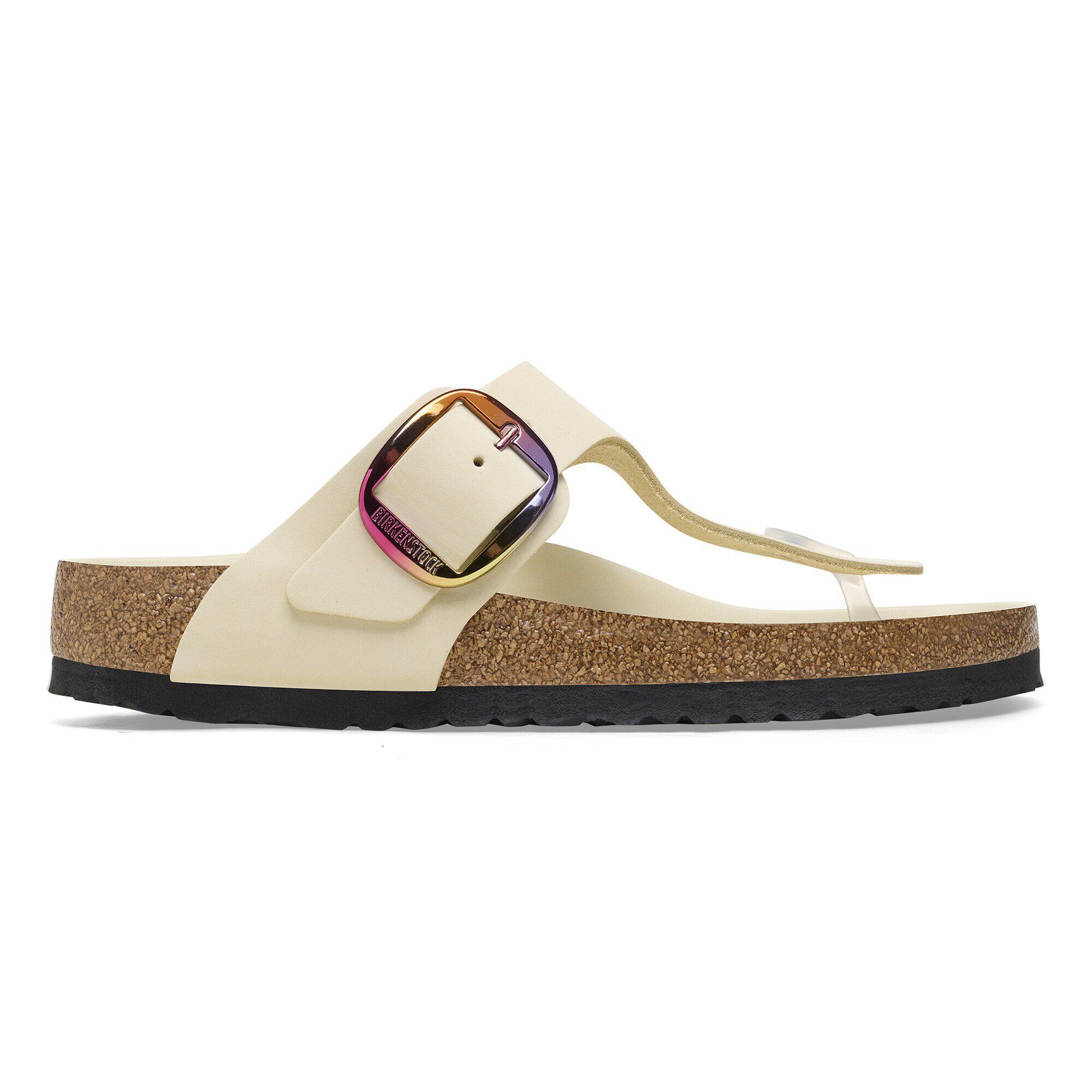 Gizeh Big Buckle Natural Leather Nubuck - View 3