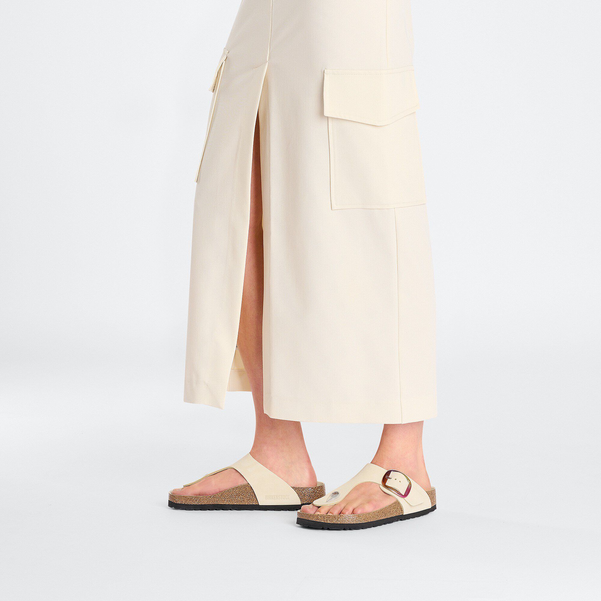 Gizeh Big Buckle Natural Leather Nubuck - View 5