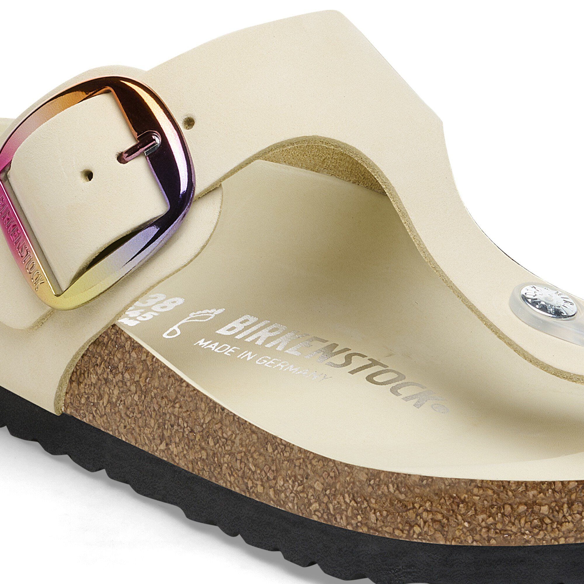 Gizeh Big Buckle Natural Leather Nubuck - View 6