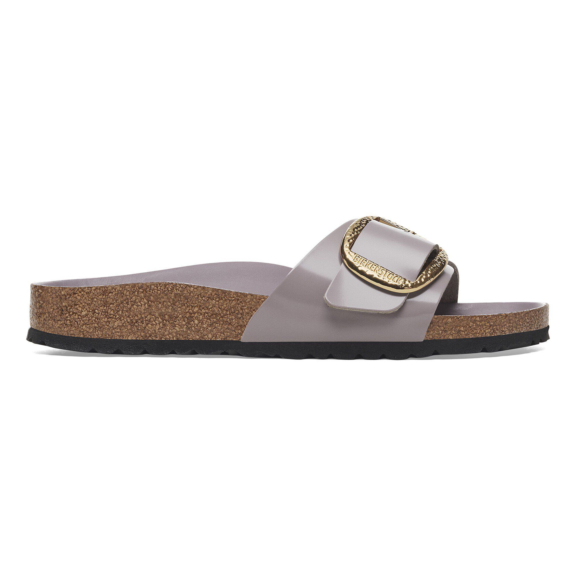 Madrid Big Buckle Natural Leather Patent - View 3