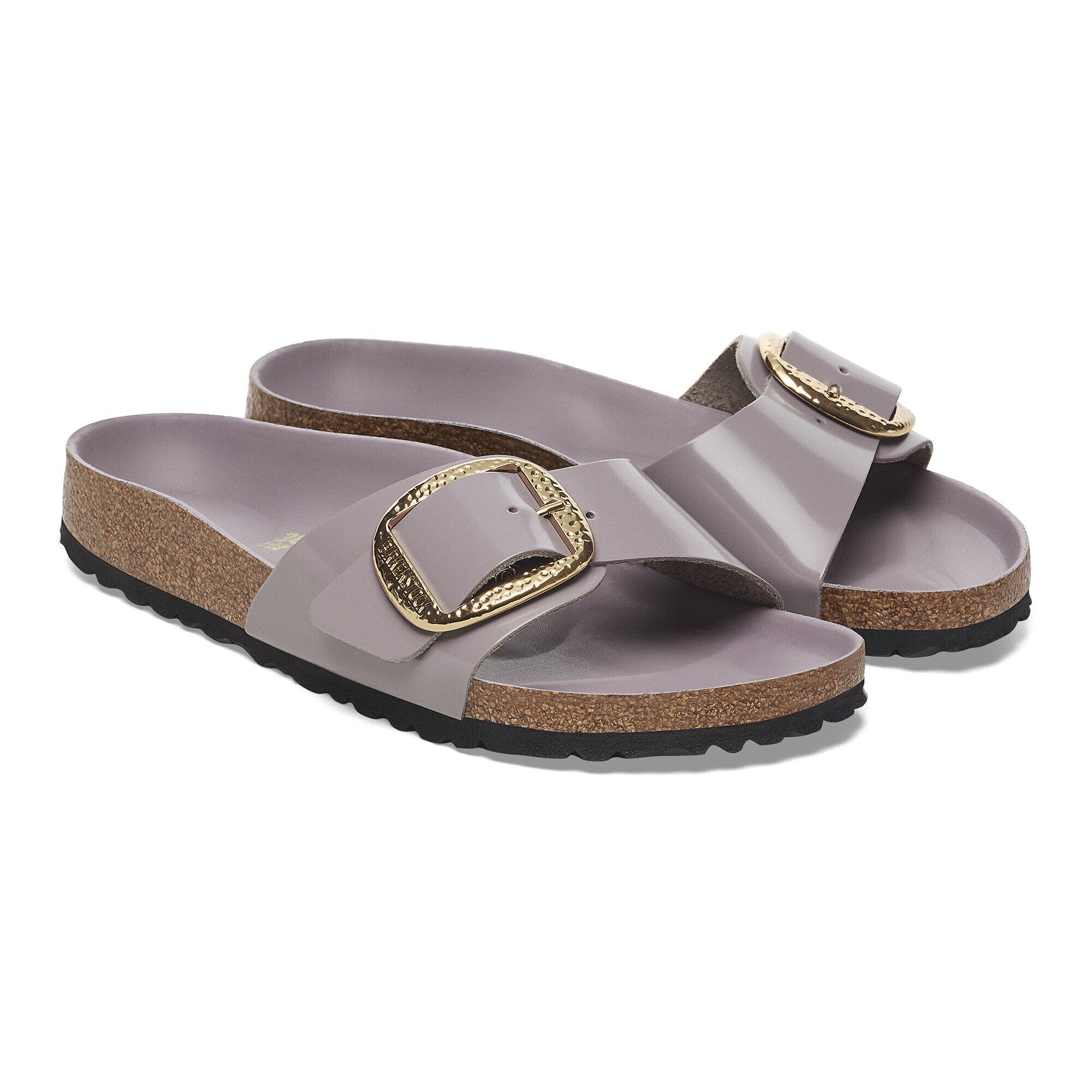 Madrid Big Buckle Natural Leather Patent - View 6