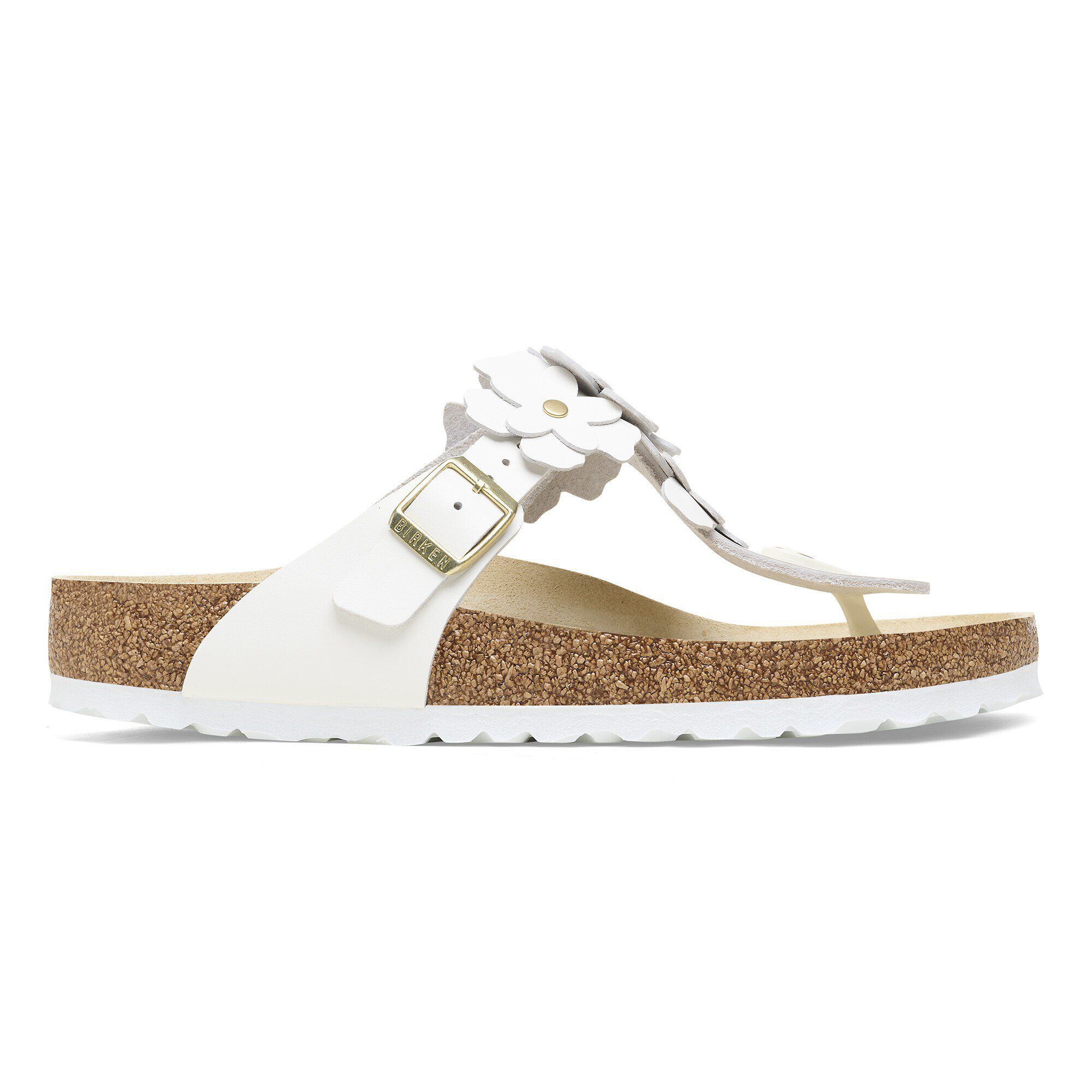 Gizeh Flower Embellishment Natural Leather - View 3