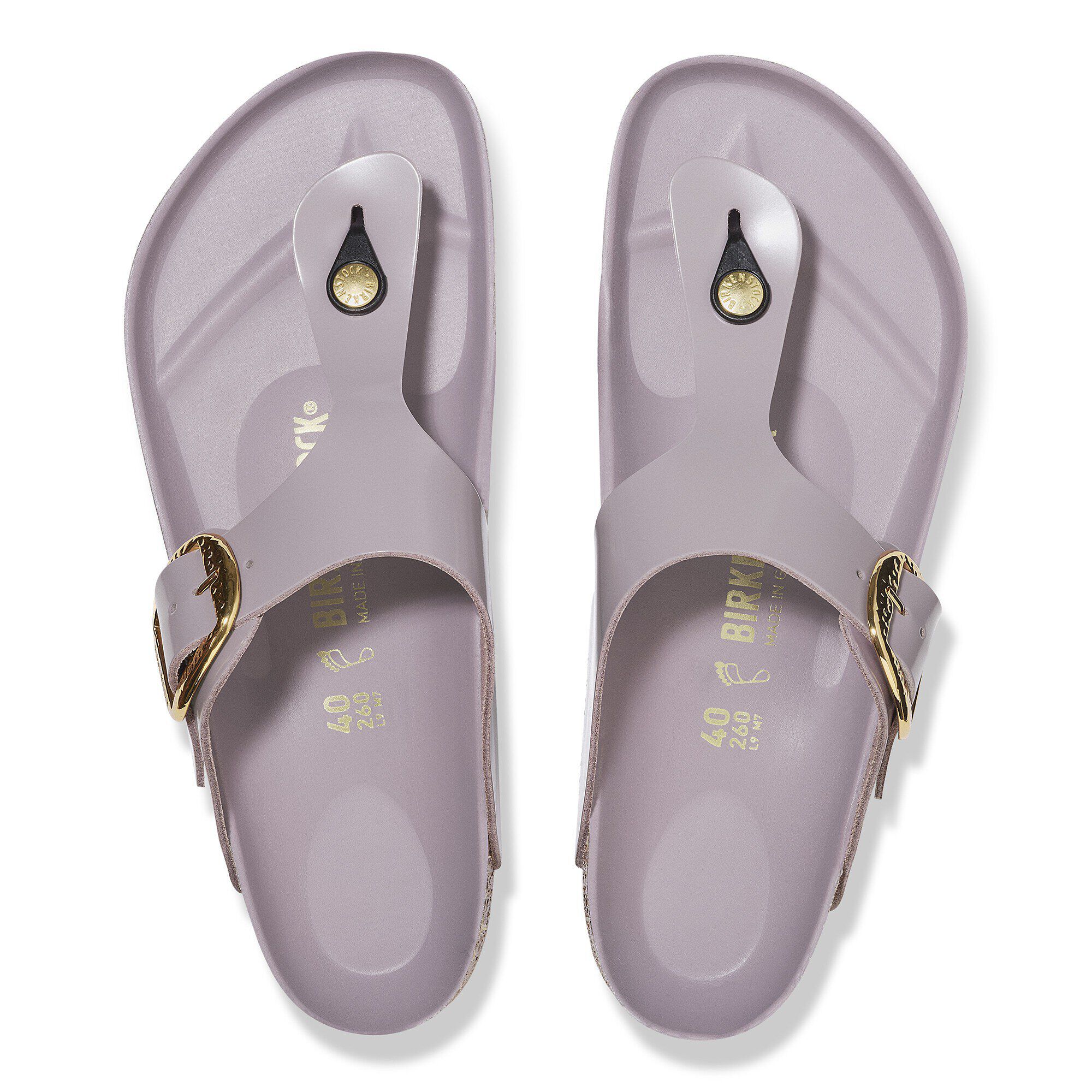 Gizeh Big Buckle Natural Leather Patent - View 2