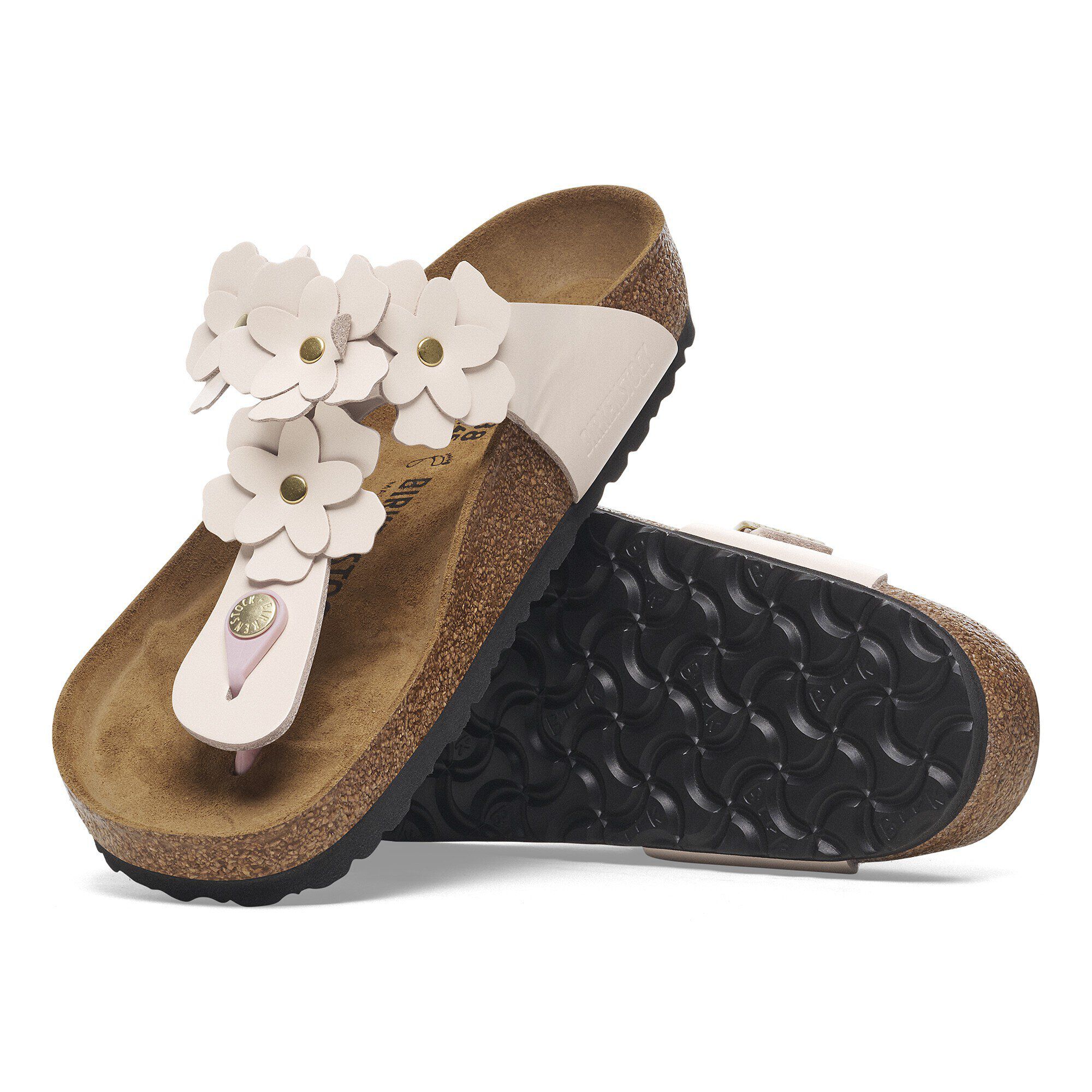 Gizeh Flower Embellishment Natural Leather - View 6