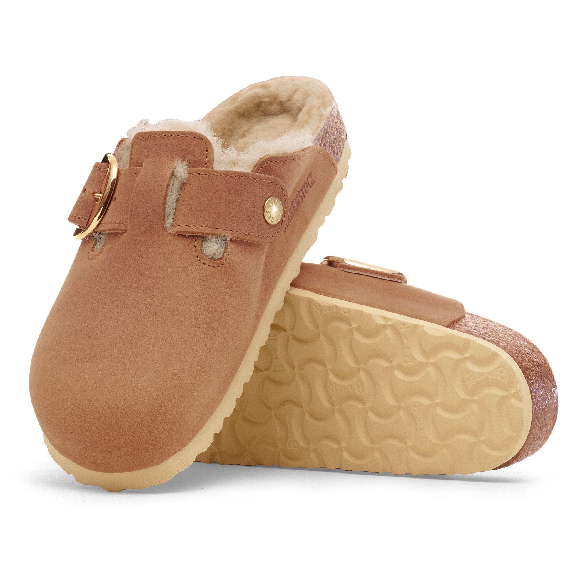 Boston Big Buckle Shearling Natural Leather Oiled - View 6