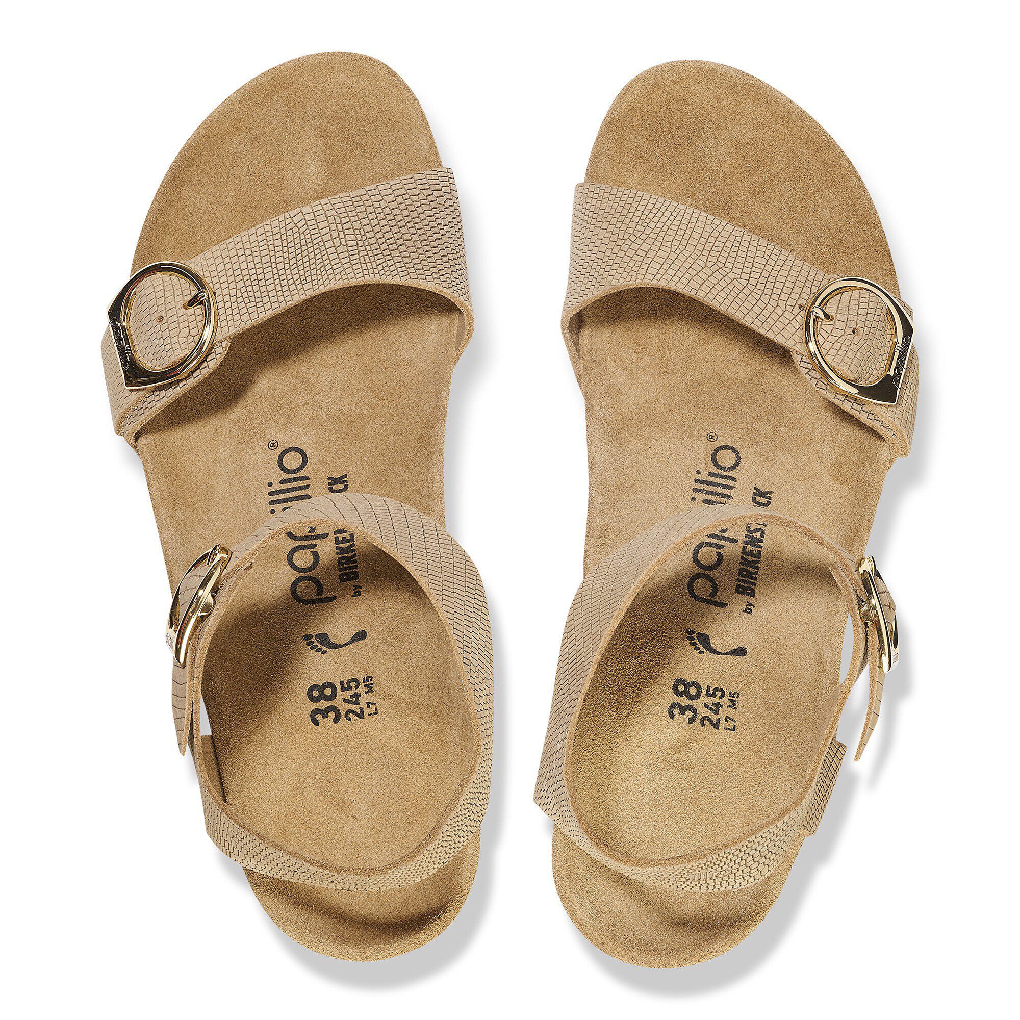 Soley Ring-Buckle Nubuck Leather Embossed - View 2