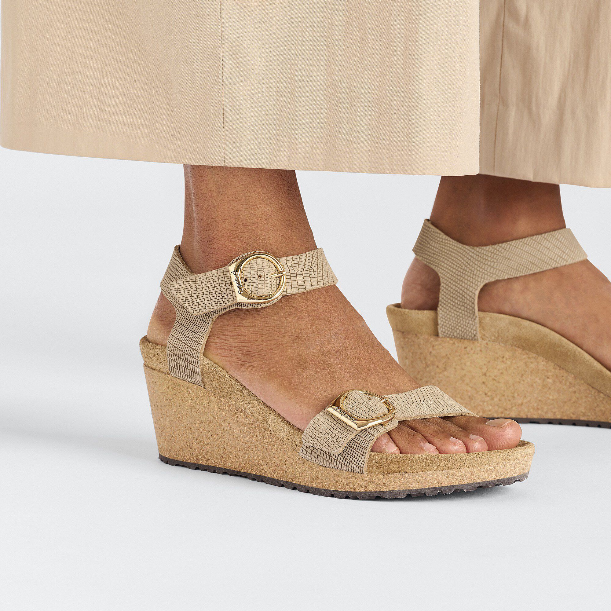 Soley Ring-Buckle Nubuck Leather Embossed - View 5