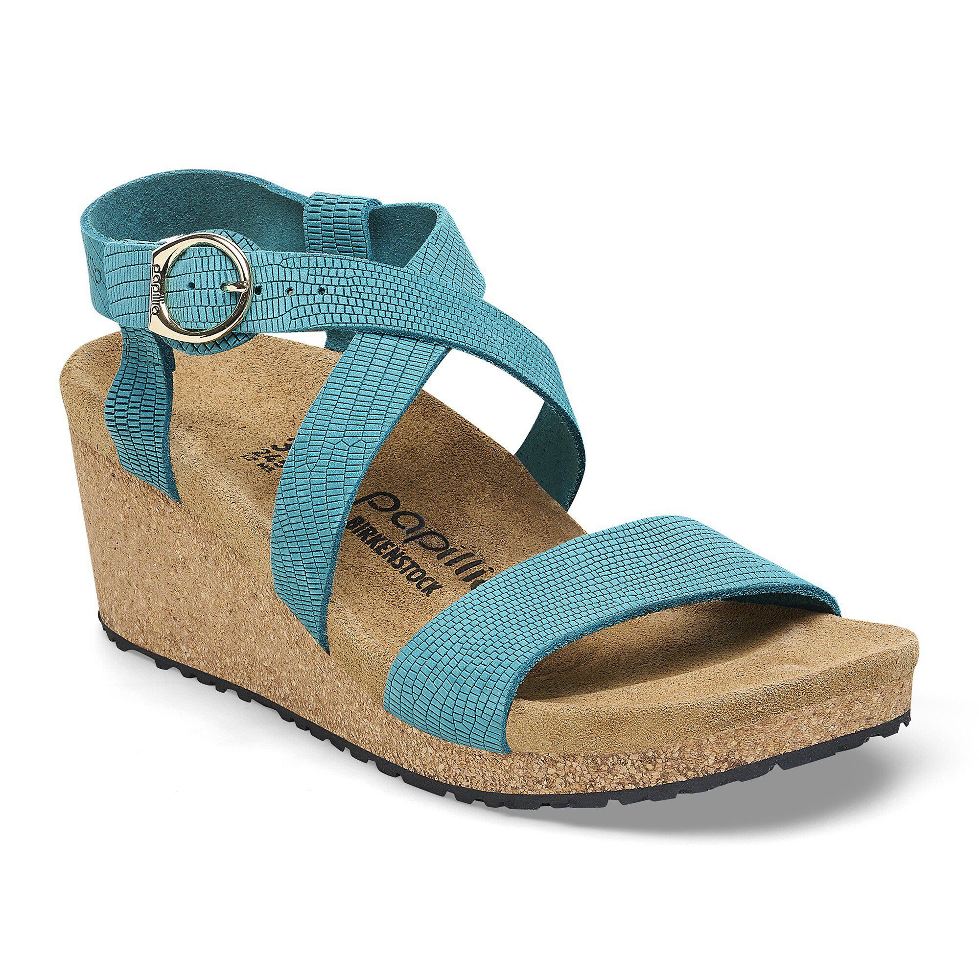 Sibyl Ring-Buckle Nubuck Leather Embossed - Main image