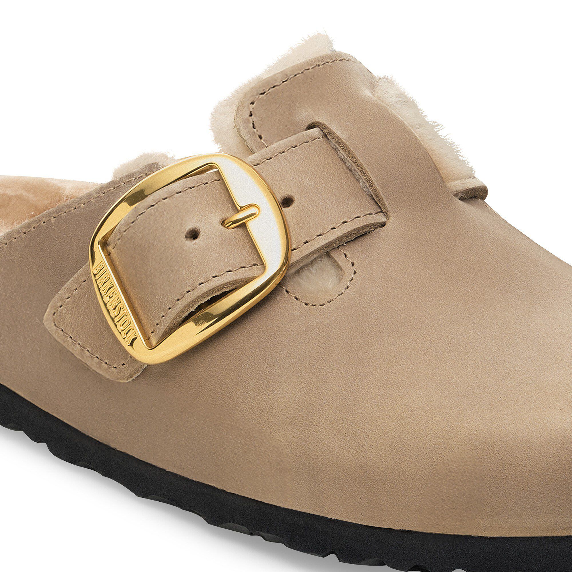 Boston Big Buckle Shearling Natural Leather Oiled - View 4