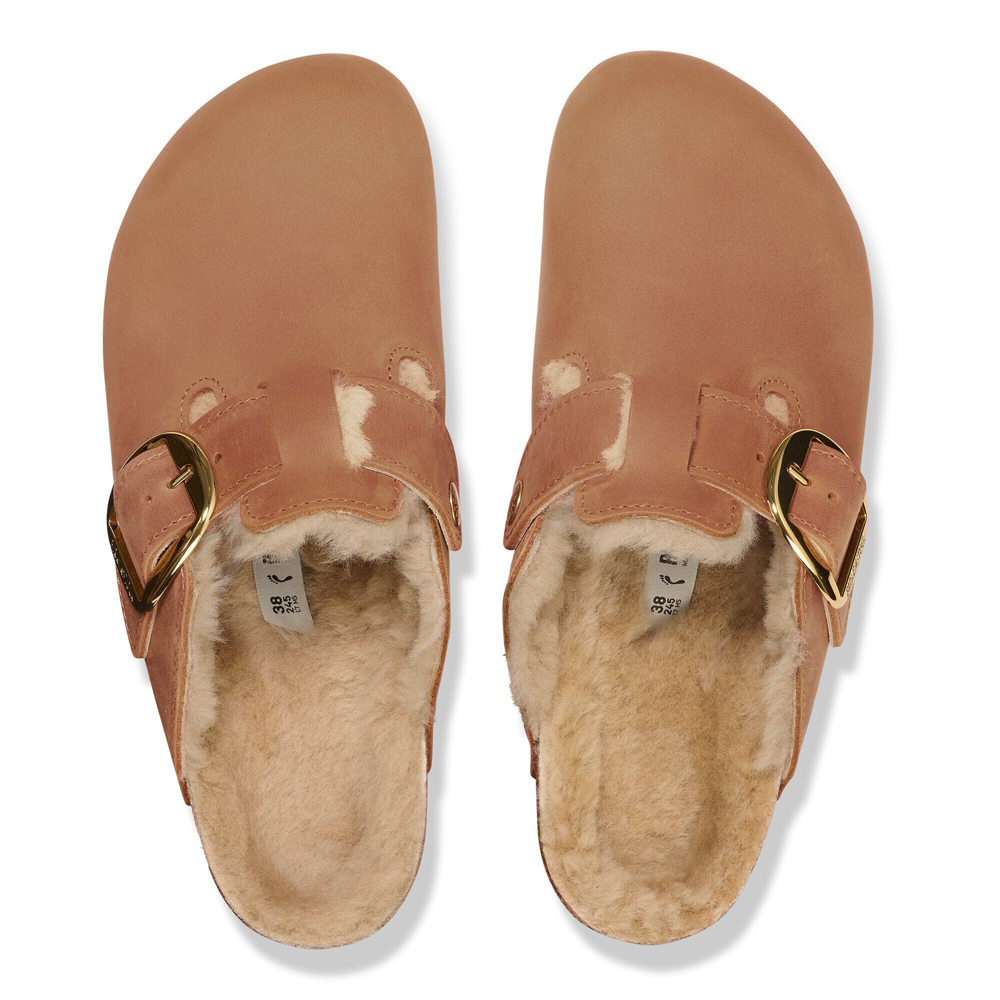 Boston Big Buckle Shearling Natural Leather Oiled - View 2